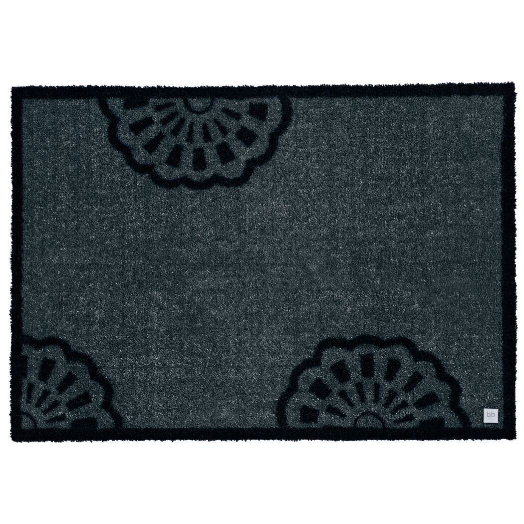 Schwarze Fußmatte Lace dark secret