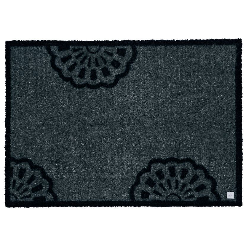 Schwarze Fußmatte Lace dark secret