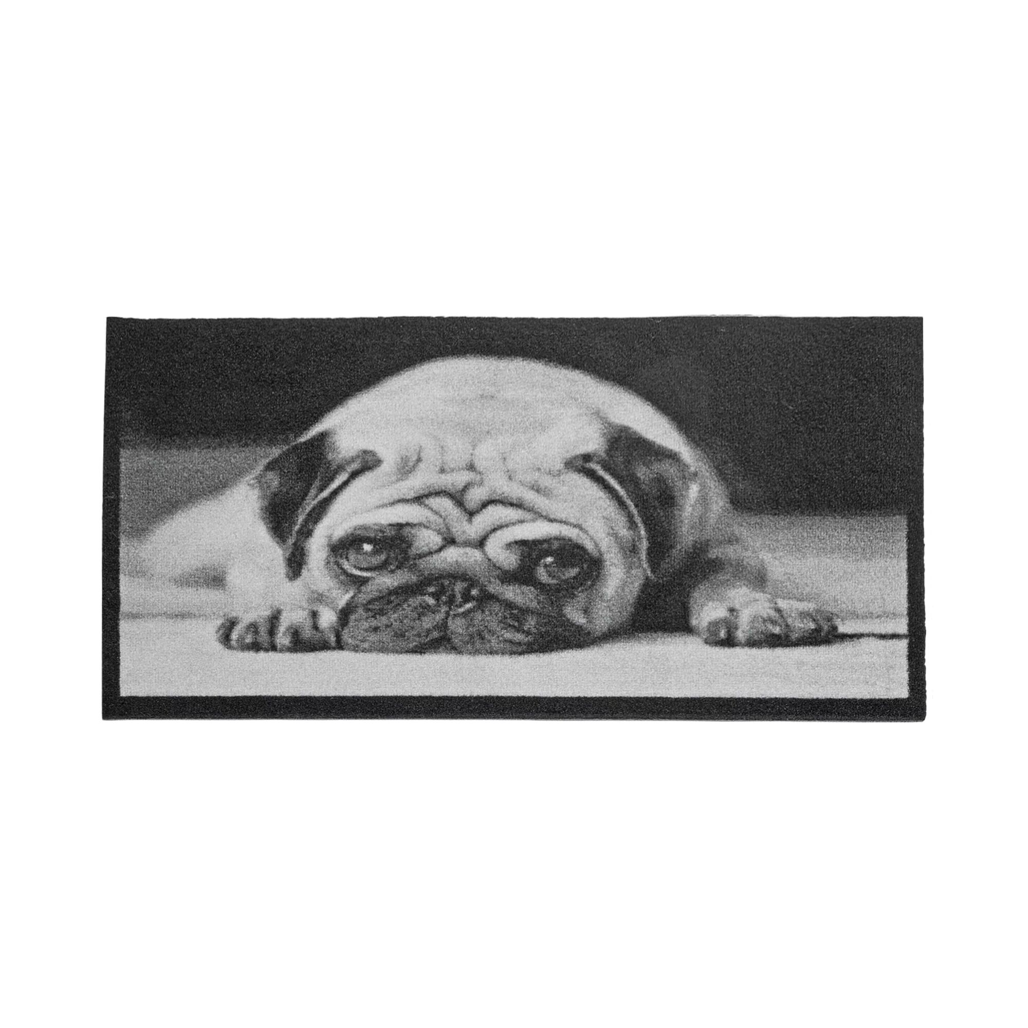 Fußmatte mit Mops-Motiv