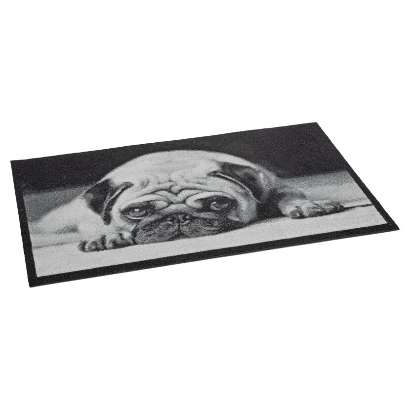 Fußmatte mit Mops-Motiv
