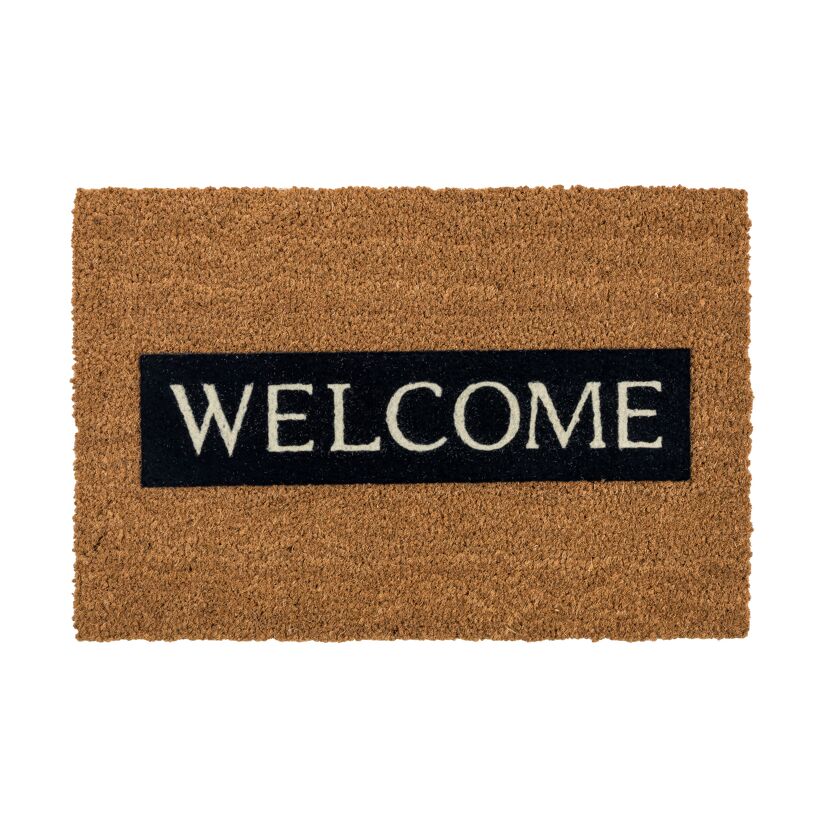 Fußmatte mit "Welcome" Schriftzug