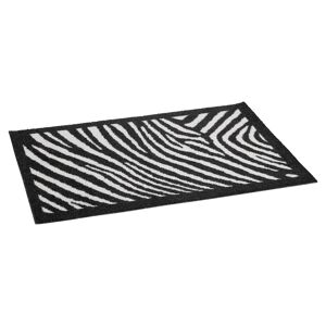 Fußmatte Polyamid Zebra schwarz/weiß 58 x 39 cm