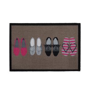 Schmutzfangmatte 'Shoes pink' braun 39 x 58 cm
