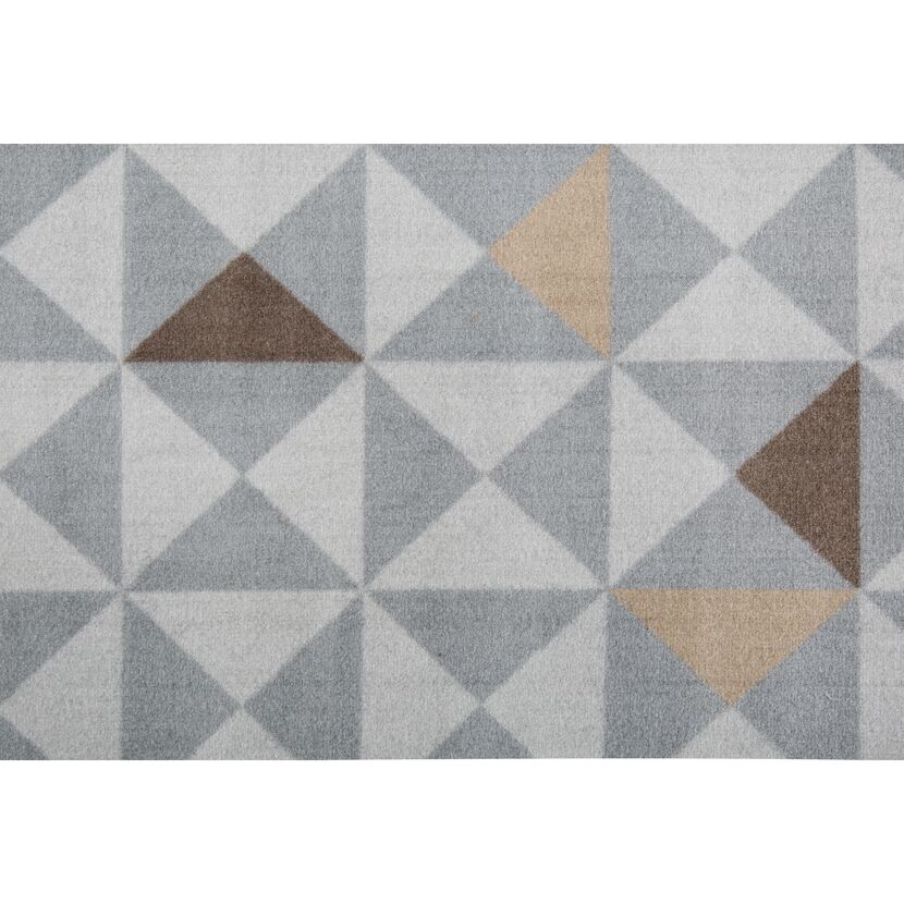 Sauberlaufmatte 'Karo Raute' grau/beige 67 x 100 cm