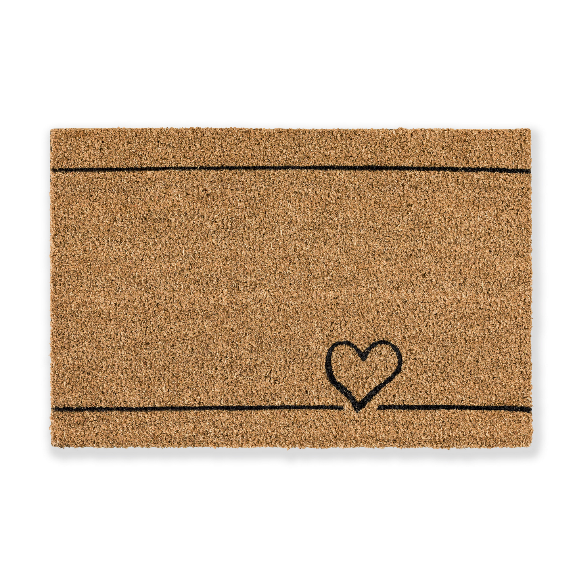 Fußmatte 'Coco Smart' ca. 40 x 60 cm Herz Linie
