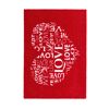 Sauberlaufmatte 'Felicido' 50 x 70 cm Herz rot