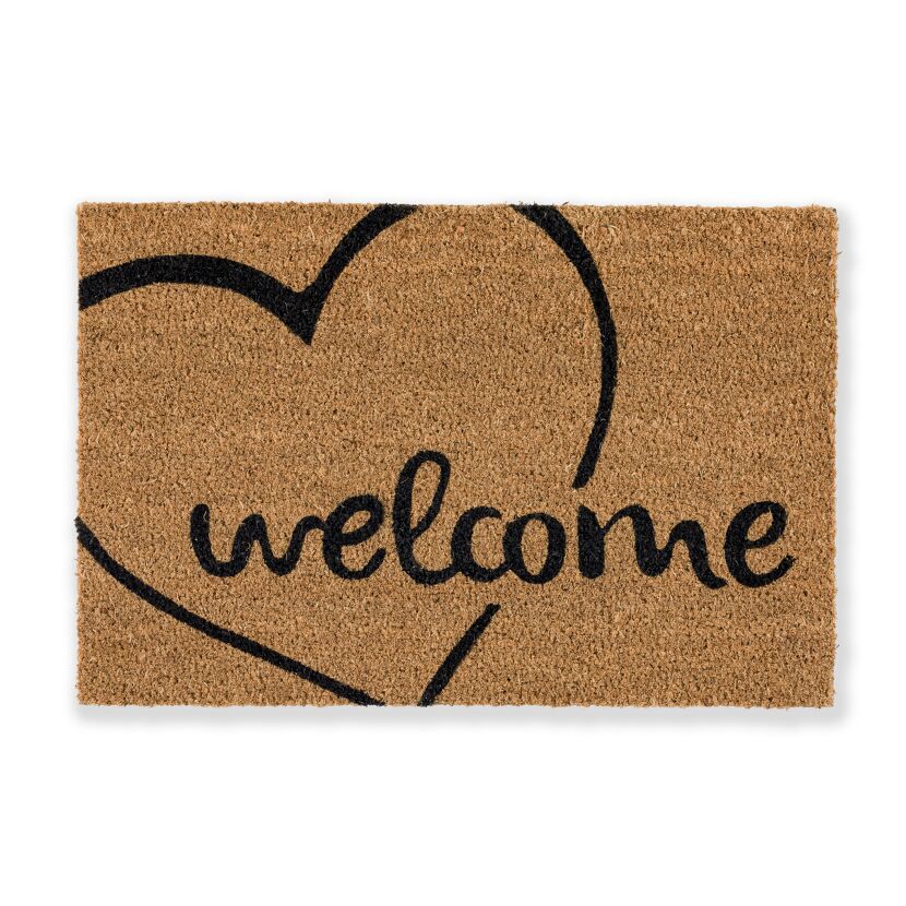 Fußmatte "Welcome" mit Herz