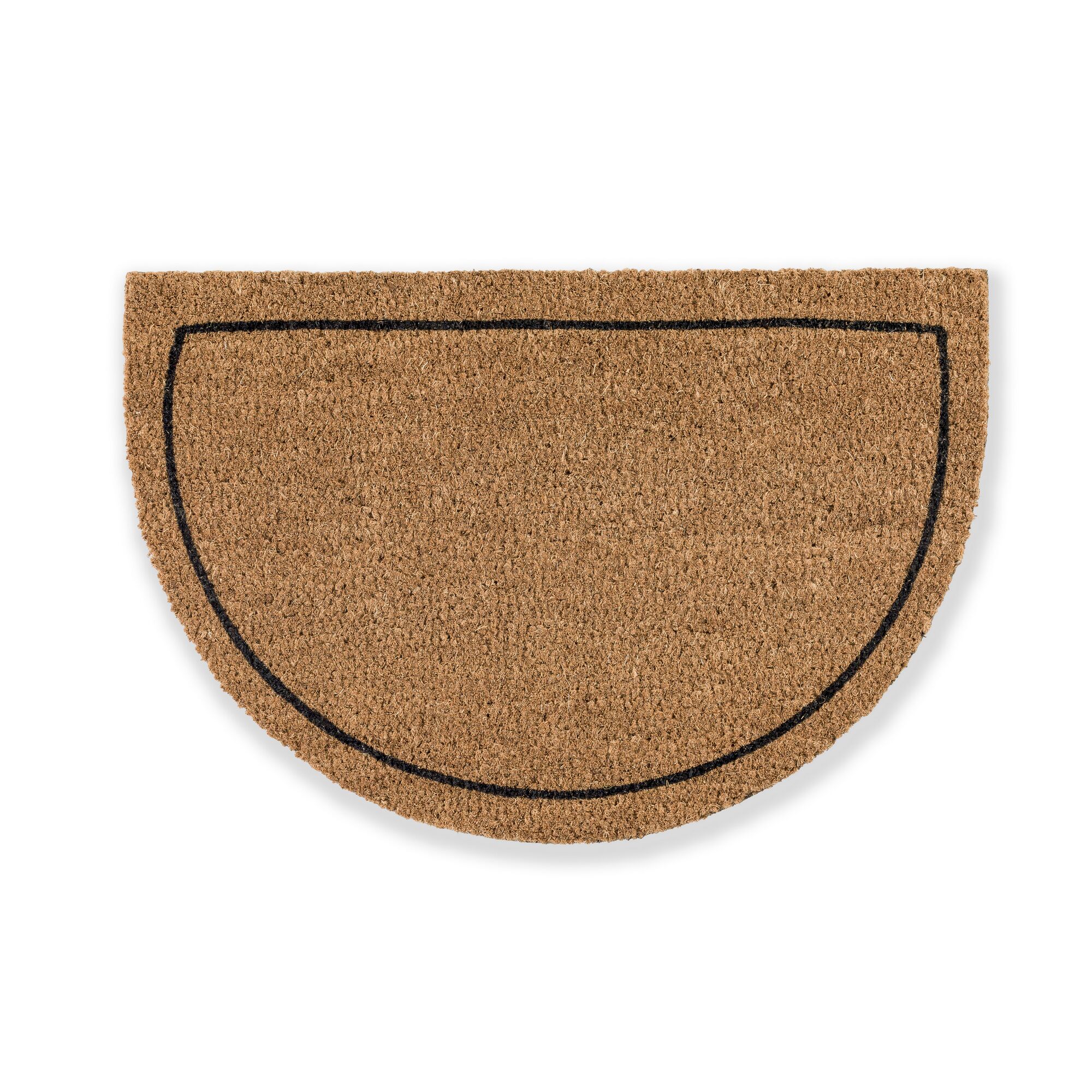 Halbrunde Fußmatte aus Kokosfaser