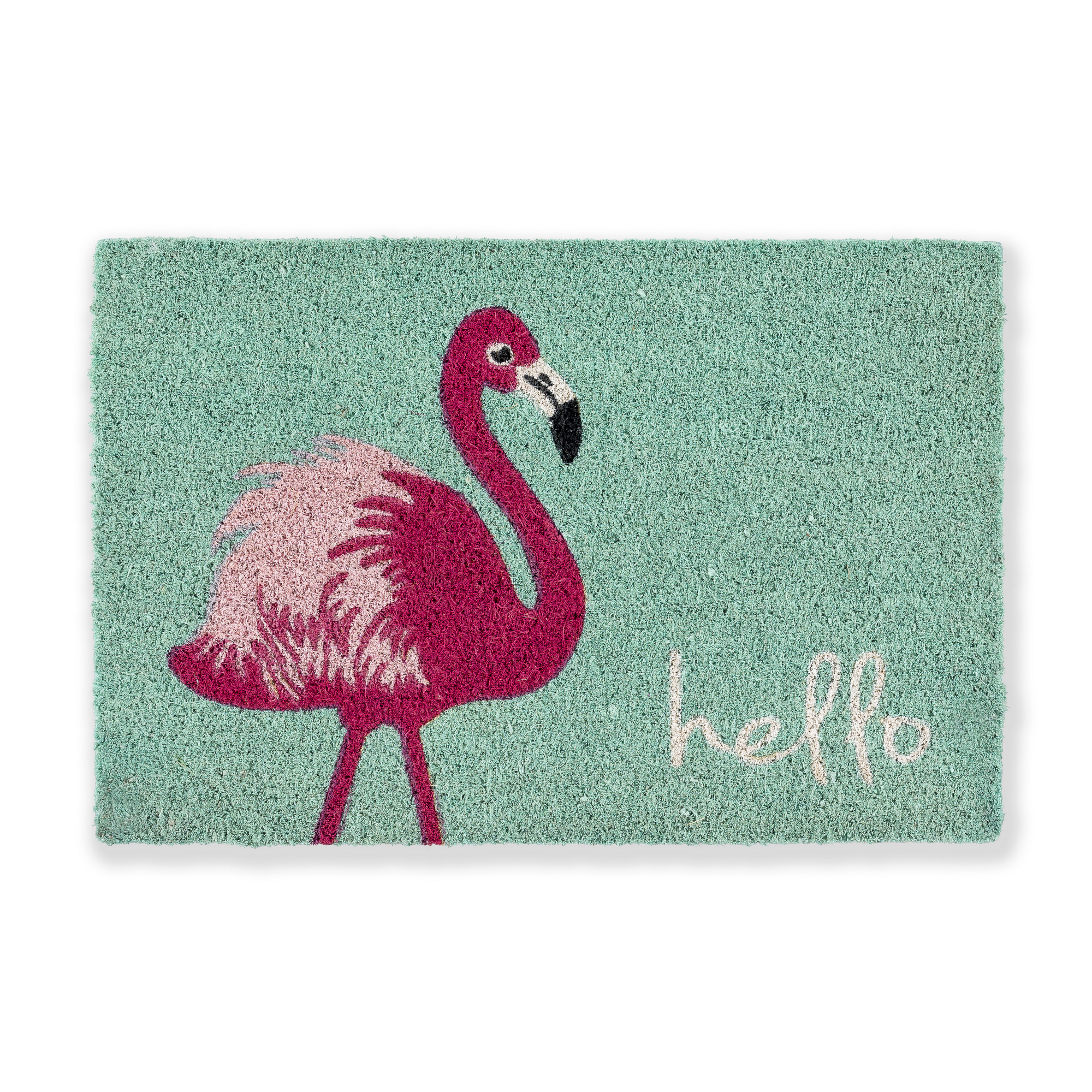 Kokosmatte 'Coco Style' 40 x 60 cm Flamingo türkis + product picture