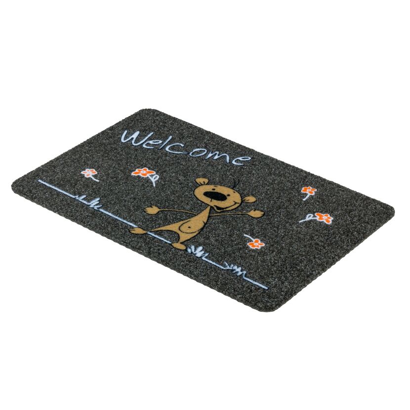 Fußmatte mit Bär und "Welcome"-Schriftzug