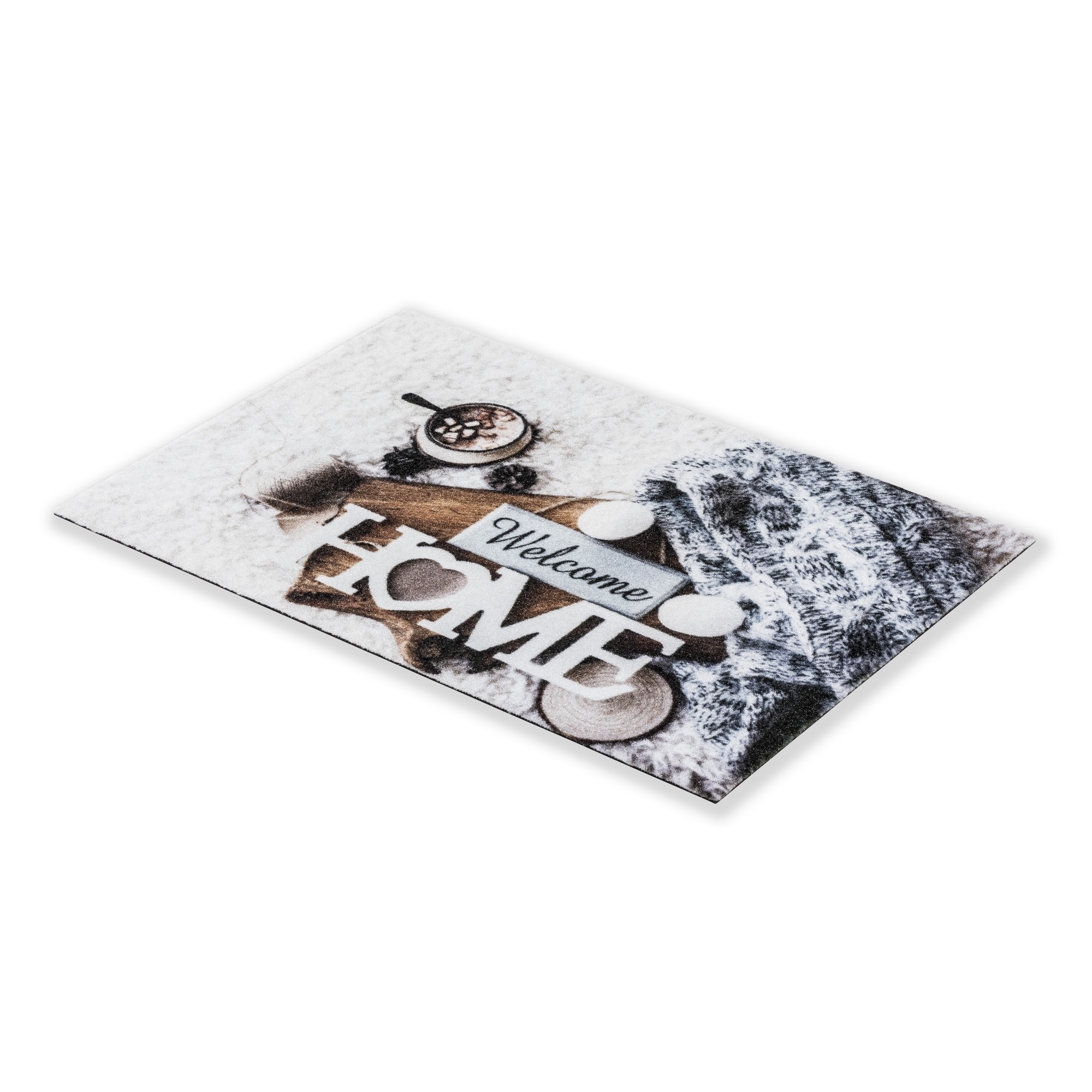 Sauberlaufmatte 'Deco Print' 40 x 60 cm Winter Welcome grau + product picture