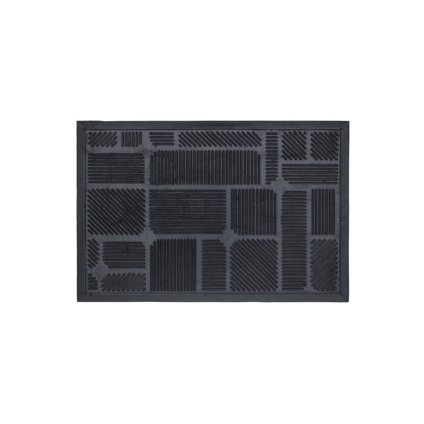 Gummimatte 'Structure' 40 x 60 cm Rechteck schwarz