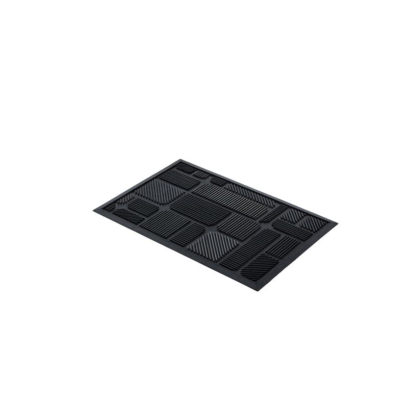 Gummimatte 'Structure' 40 x 60 cm Rechteck schwarz