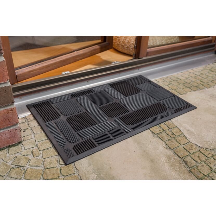 Gummimatte 'Structure' 40 x 60 cm Rechteck schwarz