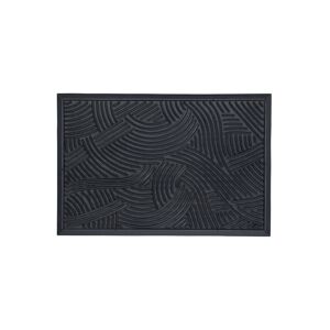 Gummimatte 'Structure' 40 x 60 cm Welle schwarz