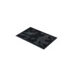 Schwarze Gummimatte mit Wellenmuster