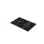 Schwarze Gummimatte mit Wellenmuster