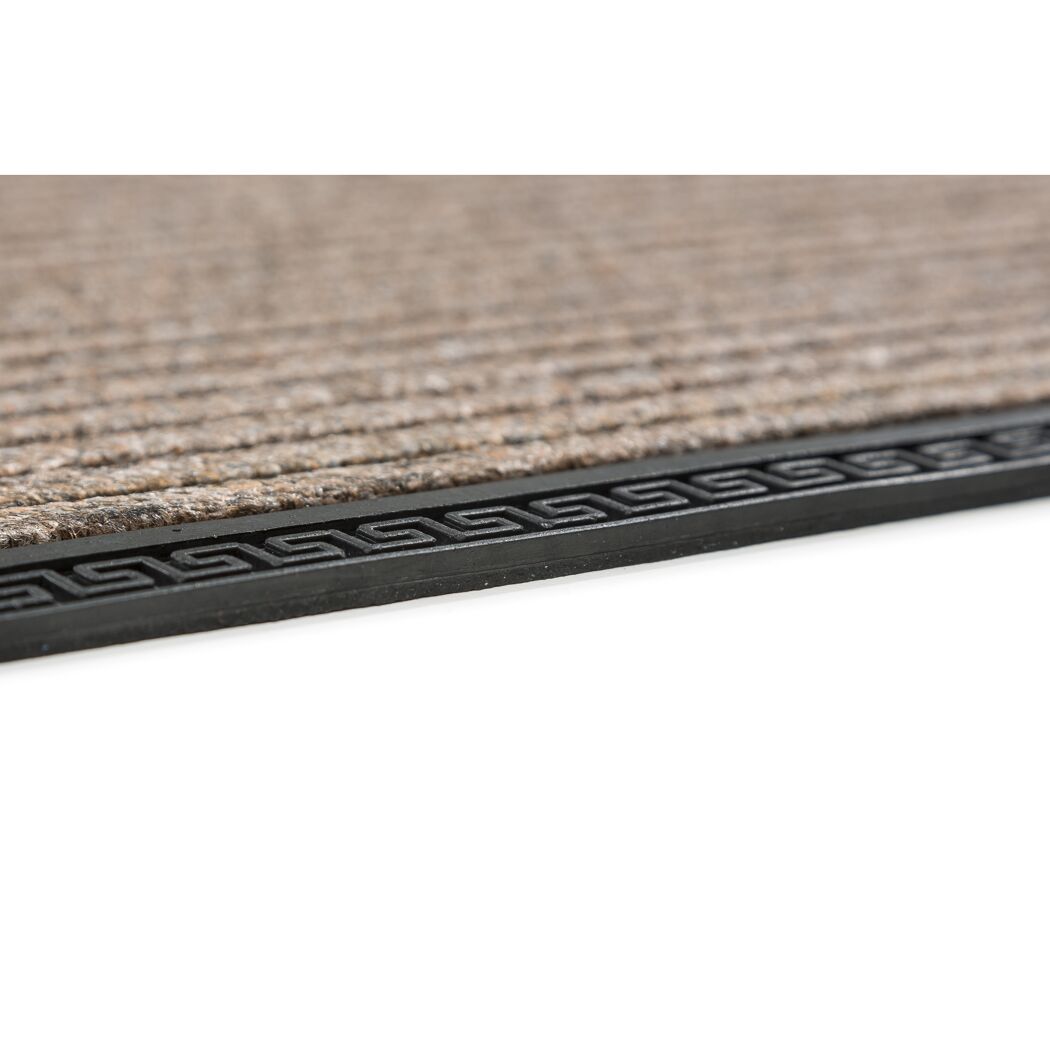 Fussmatte Border Star Grau Nahaufnahme