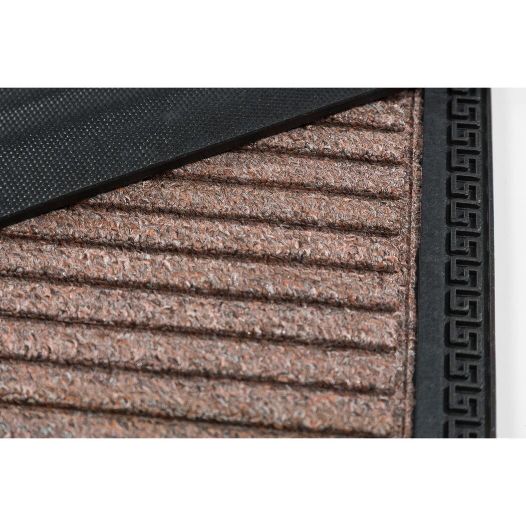 Fussmatte Border Star Grau Nahaufnahme