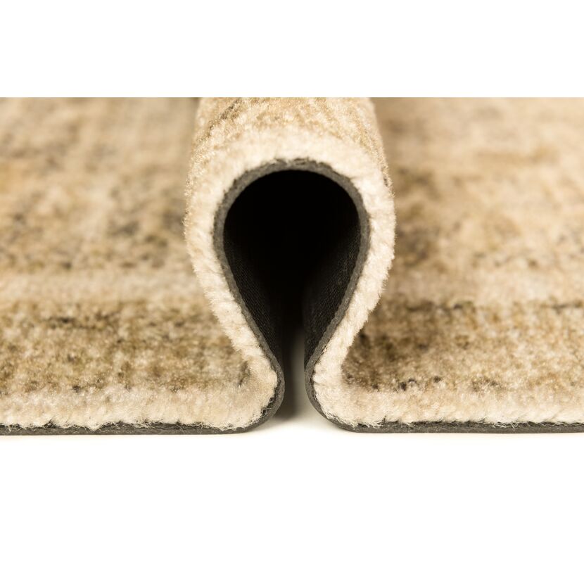 Beige Fußmatte, Nahaufnahme der Rückseite