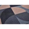 Fußmatte mit grau-rosa geometrischem Muster