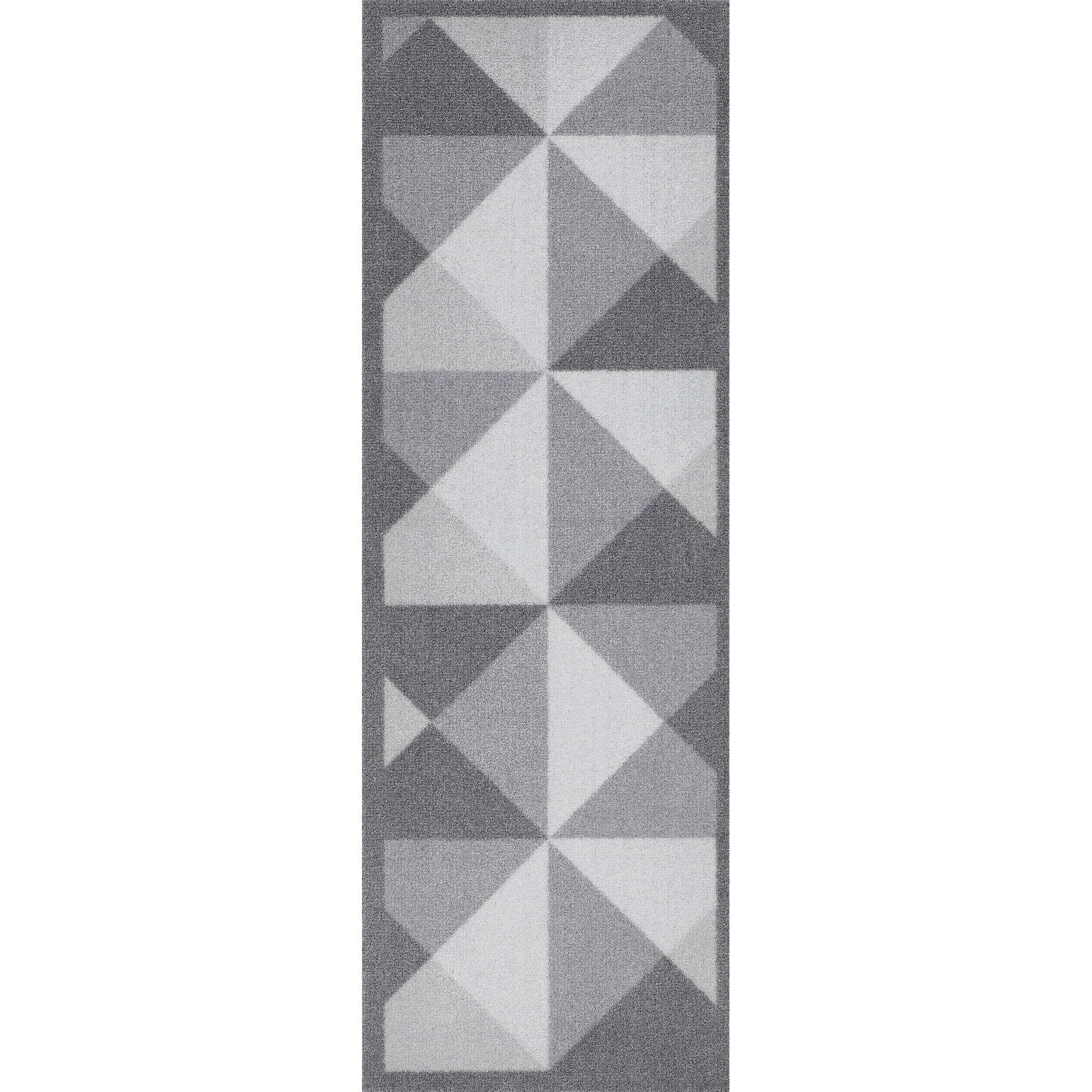 Schmutzfangmatte 'Dreiecke' grau 25 x 75 cm + product picture