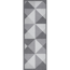 Verkleinertes Bild von Schmutzfangmatte 'Dreiecke' grau 25 x 75 cm