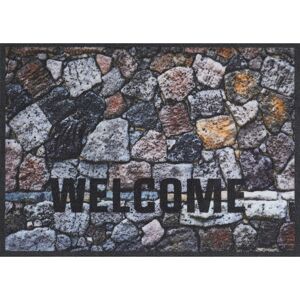 Schmutzfangmatte 'Welcome Steine' mehrfarbig 50 x 70 cm