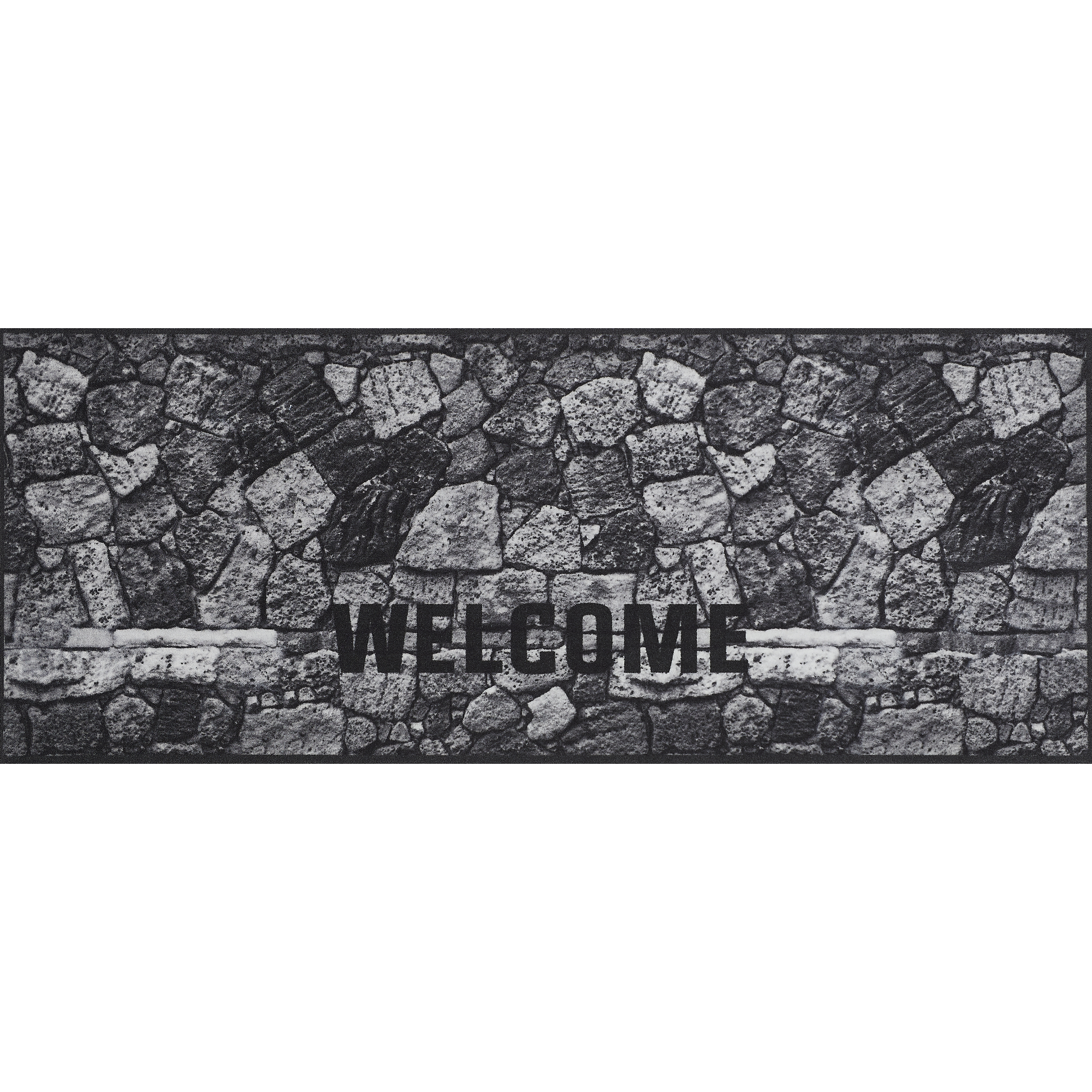 Schmutzfangmatte 'Welcome Stone' grau 67 x 170 cm + product picture