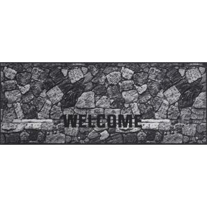Schmutzfangmatte 'Welcome Stone' grau 67 x 170 cm