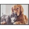 Fussmatte mit Katze und Hund
