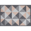 Verkleinertes Bild von Schmutzfangmatte 'Dreiecke' grau/rosa 39 x 58 cm