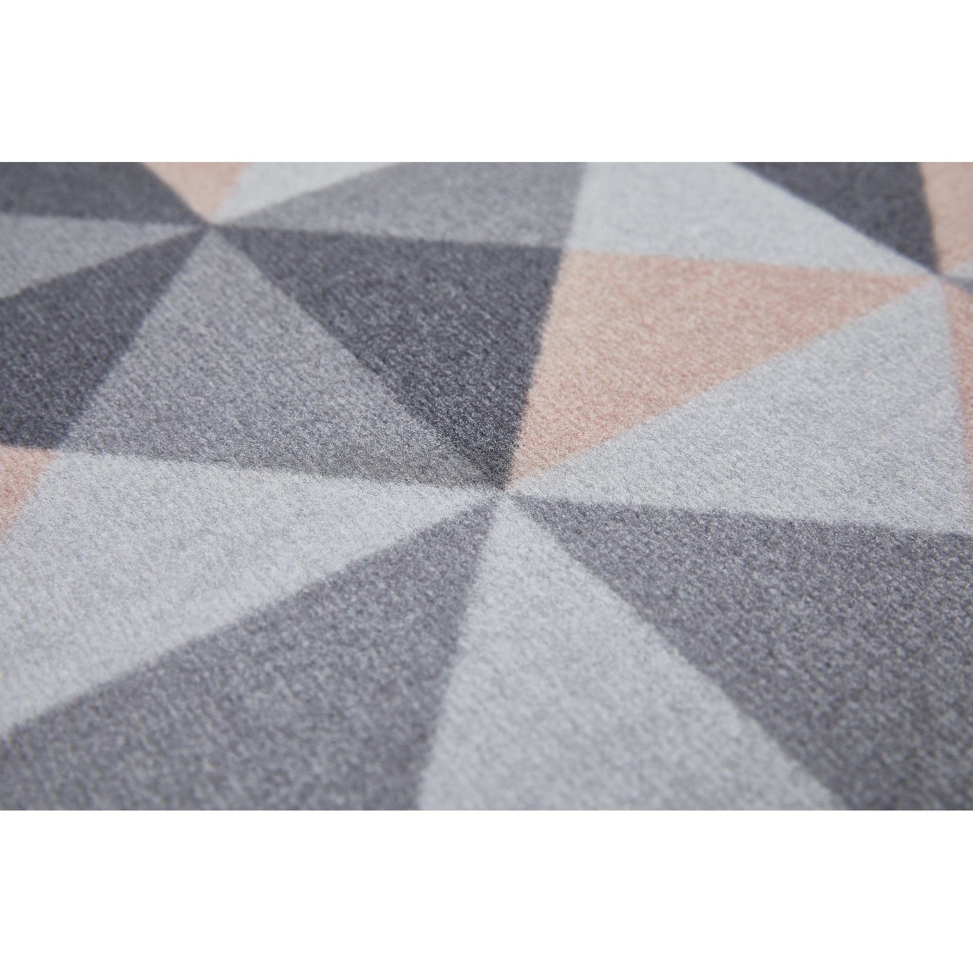 Schmutzfangmatte 'Dreiecke' grau/rosa 39 x 58 cm + product picture