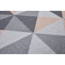 Verkleinertes Bild von Schmutzfangmatte 'Dreiecke' grau/rosa 39 x 58 cm