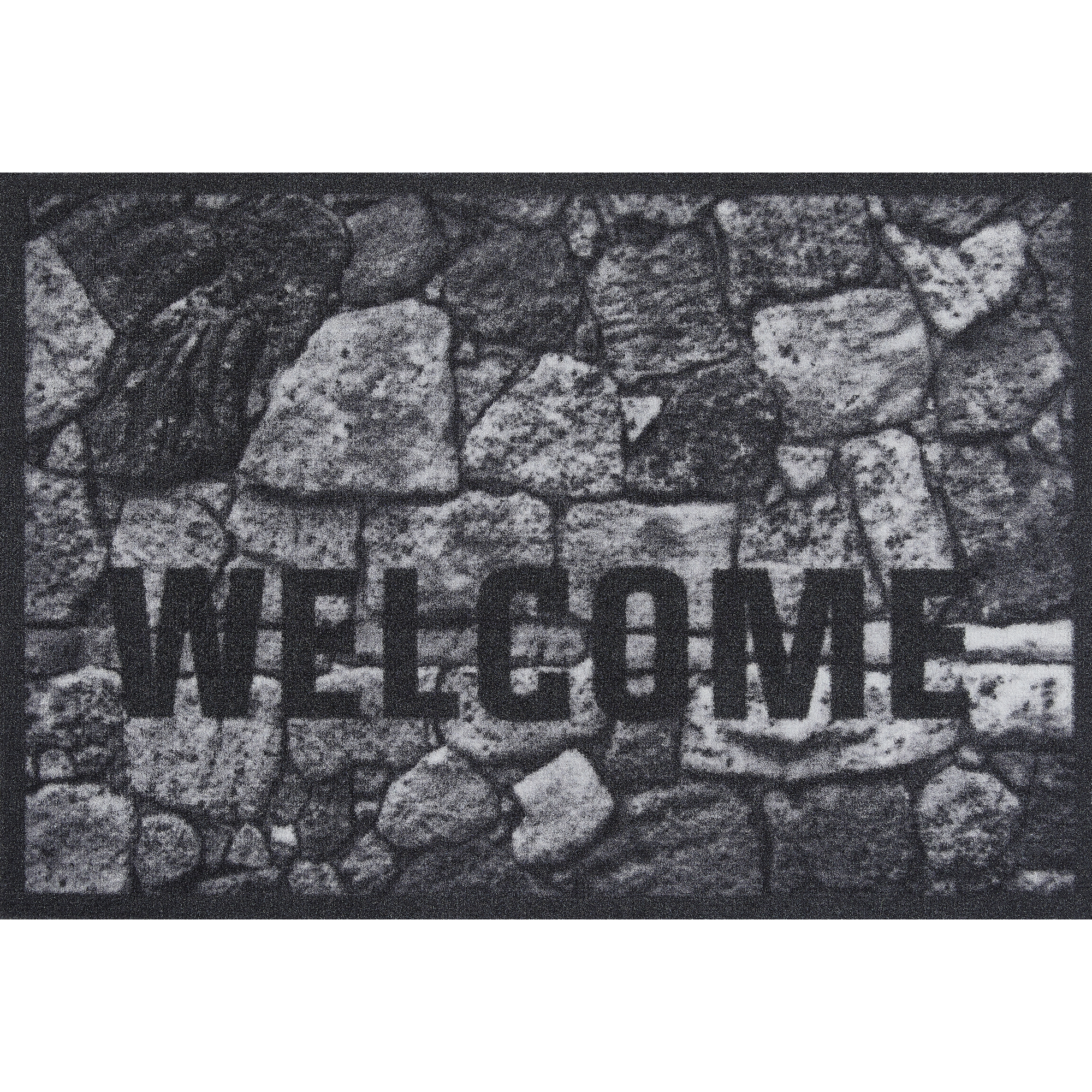 Schmutzfangmatte 'Welcome Stone' grau 50 x 70 cm + product picture