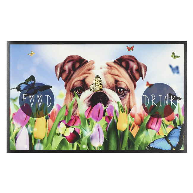 Bild von Napfunterlage 'Proper Food + Drink Dog' mehrfarbig 49 x 79 cm