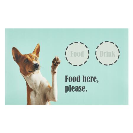 2. Bild von Napfunterlage 'Proper Food + Drink Please' mehrfarbig 49 x 79 cm