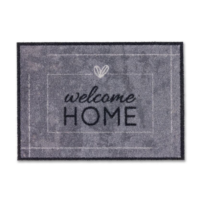 Fußmatte "Welcome Home" in Grau