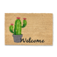 Verkleinertes Bild von Kokosmatte 'Kaktus Welcome D.25' mehrfarbig 40 x 60 cm