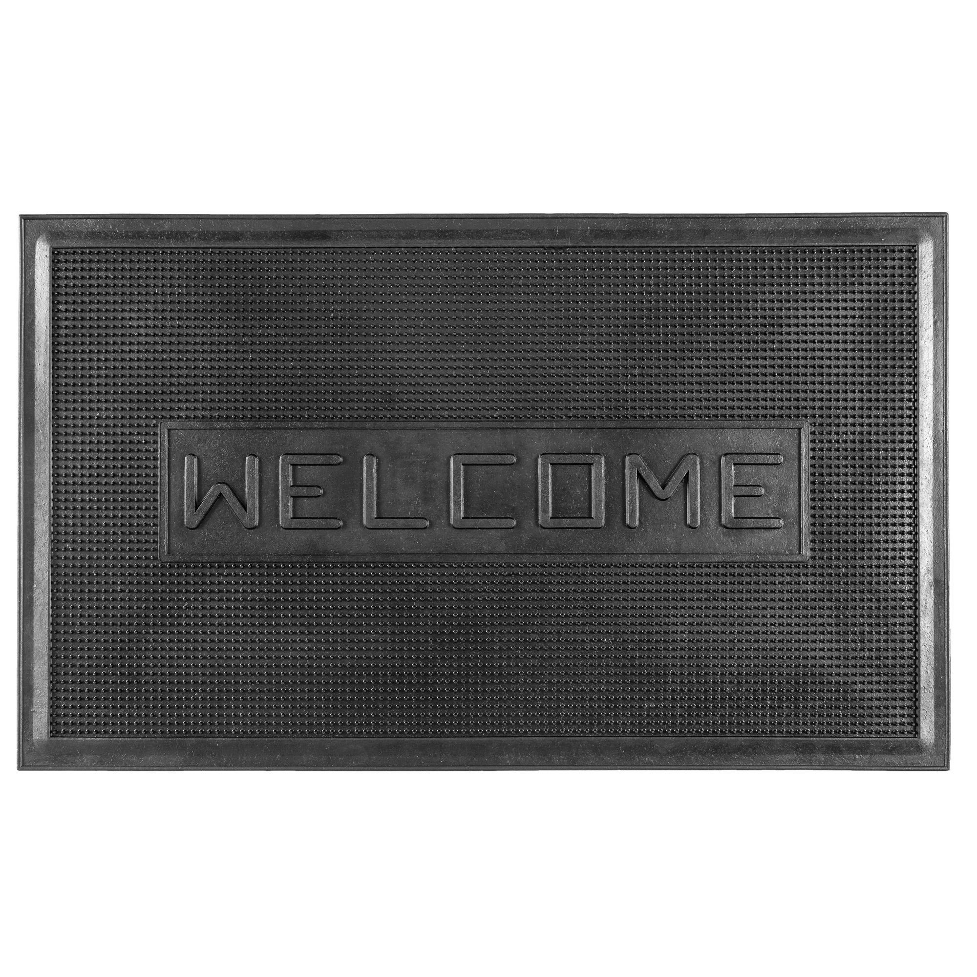 Fußmatten-Set 'Welcome' 45 x 75 cm schwarz 10-teilig + product picture