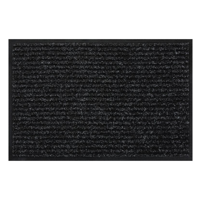 Schwarze Fußmatte 'Solid'