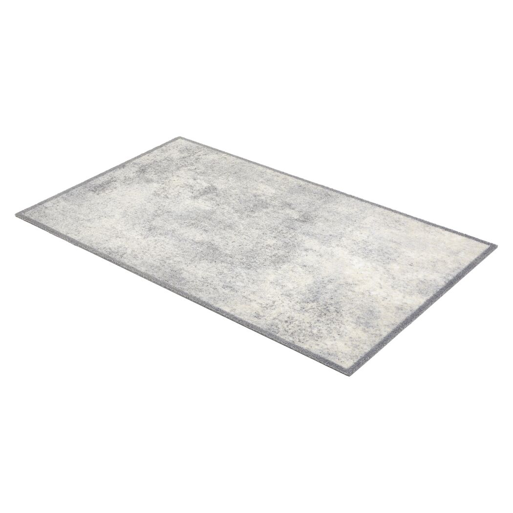 Graue Fussmatte Miabella 50 x 150 cm