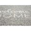 Fußmatte mit Schriftzug "Welcome Home" in grau und beige