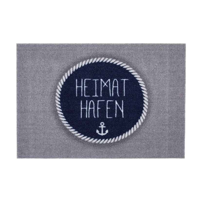 Fußmatte mit Ankermotiv und dem Schriftzug „Heimathafen“