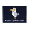 Fußmatte mit Möwe und Fisch, "Mission Fischbrötchen"