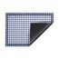 Blau-weiß karierte Fußmatte