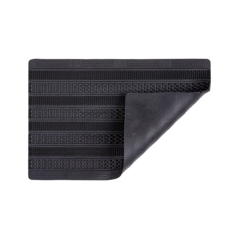 Schwarze Gummimatte