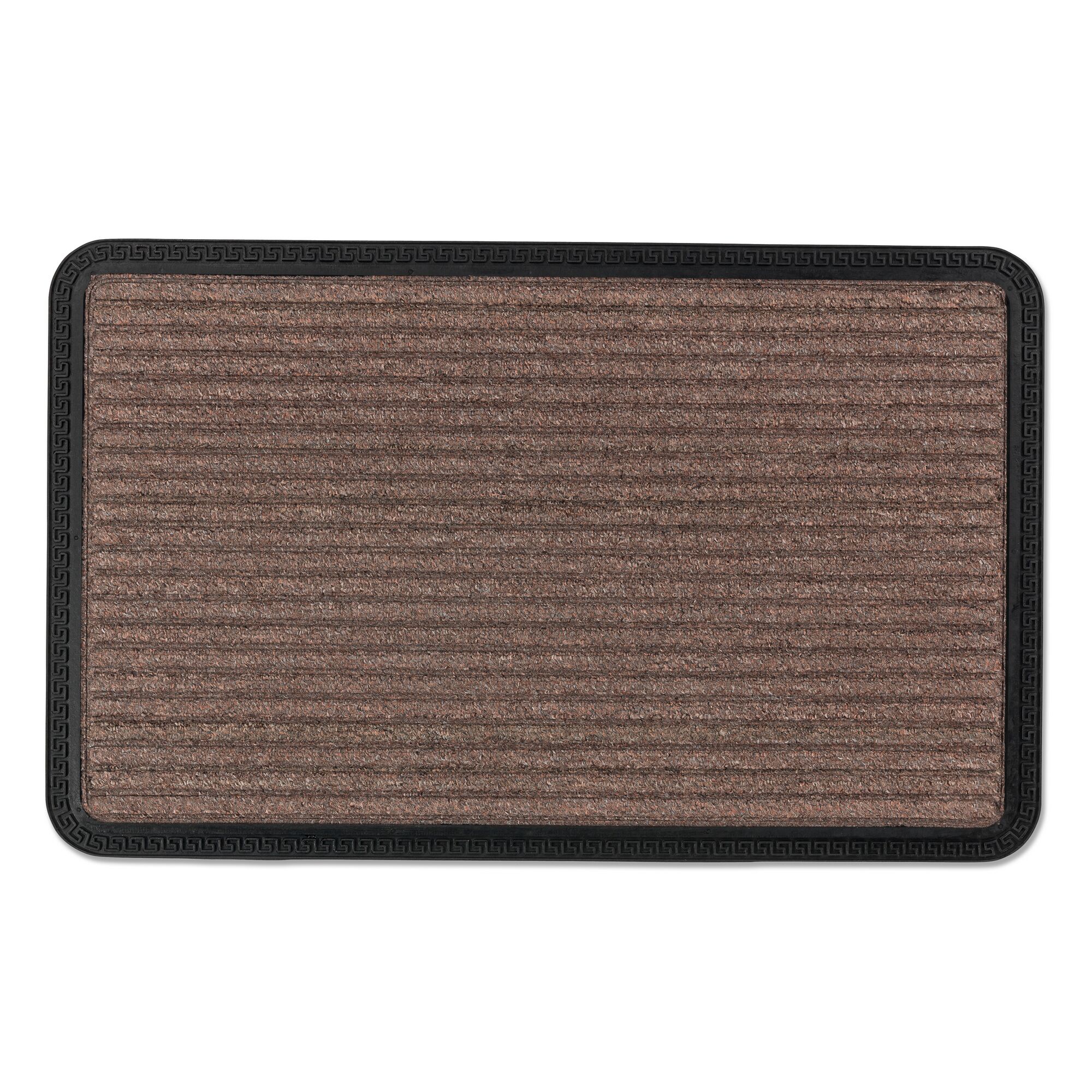 Braune Fußmatte mit Muster