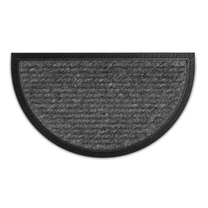 Sauberlaufmatte 'Border Star' grau 40 x 70 cm halbrund