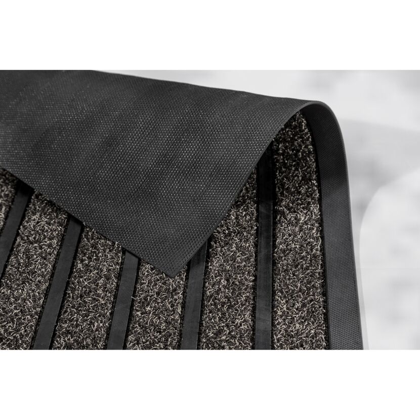 Schwarze Fußmatte Scraper